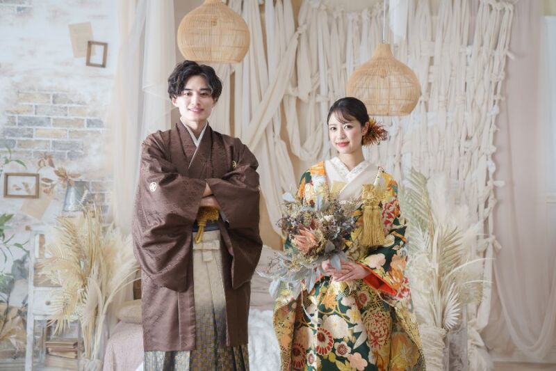 コーディネートも豊富で自由に楽しめる和装を