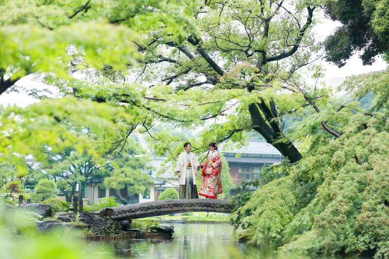 CLAIRE品川シーサイド店_庭園で撮影できる