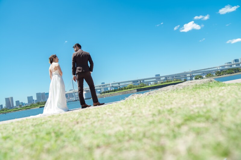 CLAIRE品川シーサイド店_庭園で撮影できる