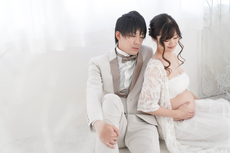 【Photorait限定】10月末まで 全て込みで¥45,000!ウェディング×マタニティドレススタジオ撮影 データ80カット