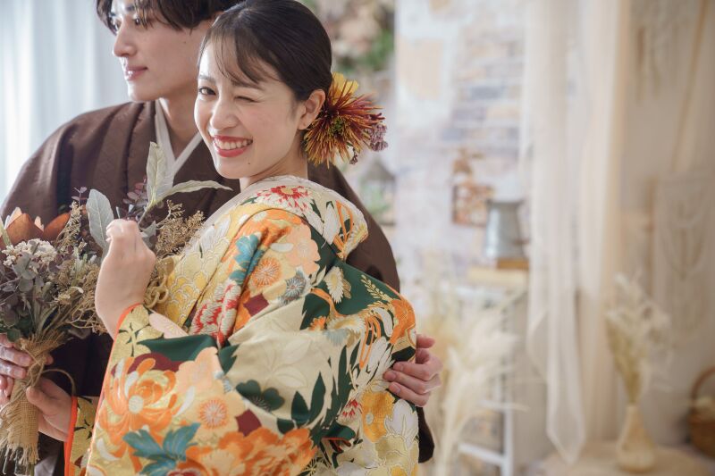 【オンライン完結】新婦様衣装2着・スタジオ・11月末まで撮影プラン《40カットデータ3日で納品・グレードアップ衣装追加料金0円》
