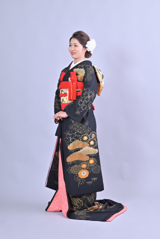 【阿佐ヶ谷店】黒引振袖08