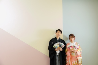 和装も洋装もスタジオで撮影