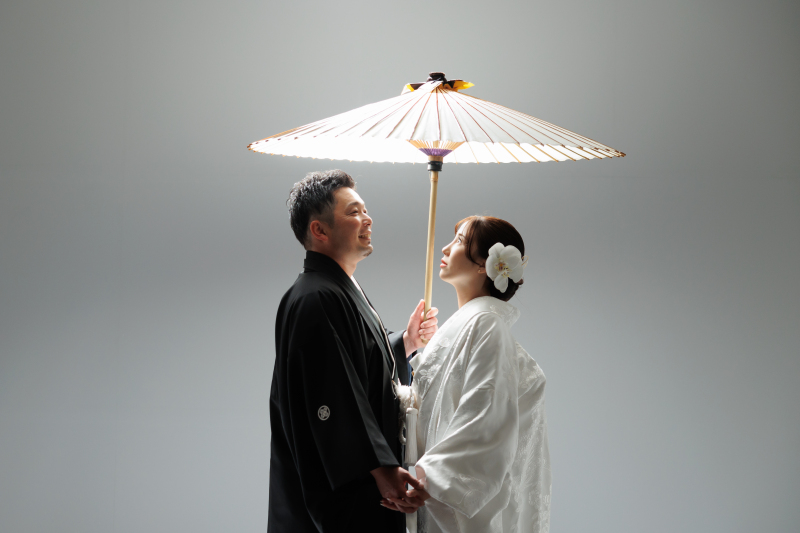 お二人の表情をメインに