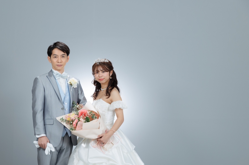 お色直しをしてドレス姿での撮影