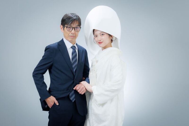 お父様とのツーショット♪