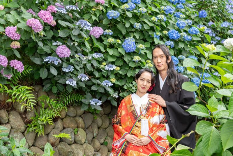 高幡不動尊のあじさいフォト&スタジオ撮影♡