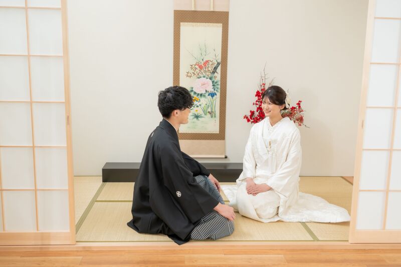 和室で会話風ショット
