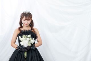 黒ドレスが映えるスタジオ前撮り♡【華雅苑立川店スタジオ】