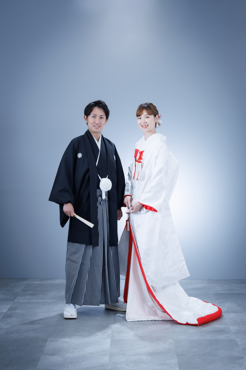 シンプルな婚礼写真も