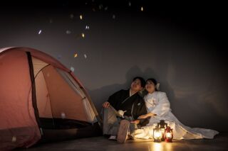 【華雅苑立川店】和装でキャンプ⁉スタジオ撮影