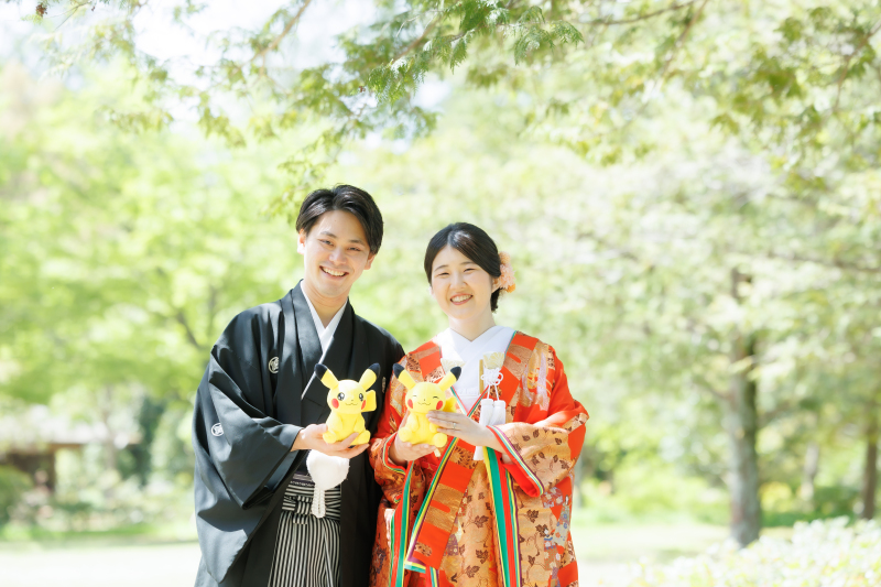 ピカチュウと一緒に