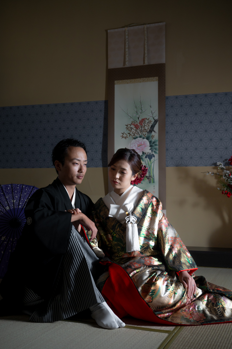 和装で一気に雰囲気を変えて