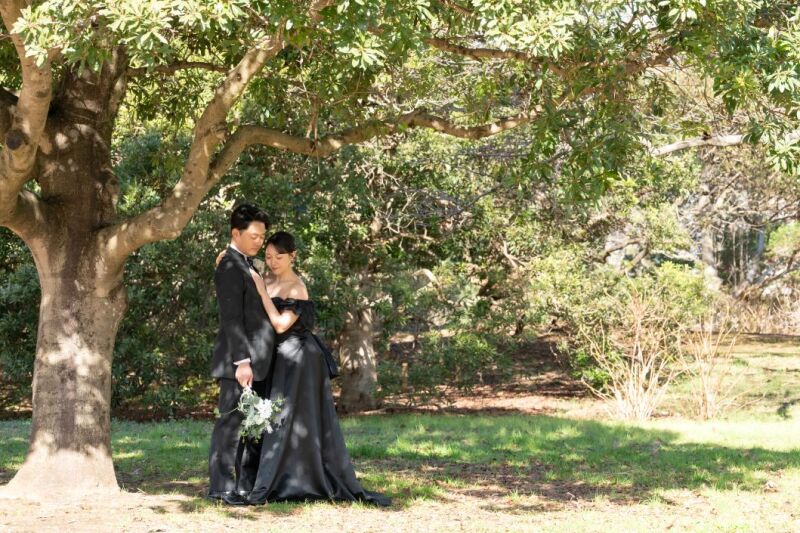 冬も緑の中で撮影できます♪