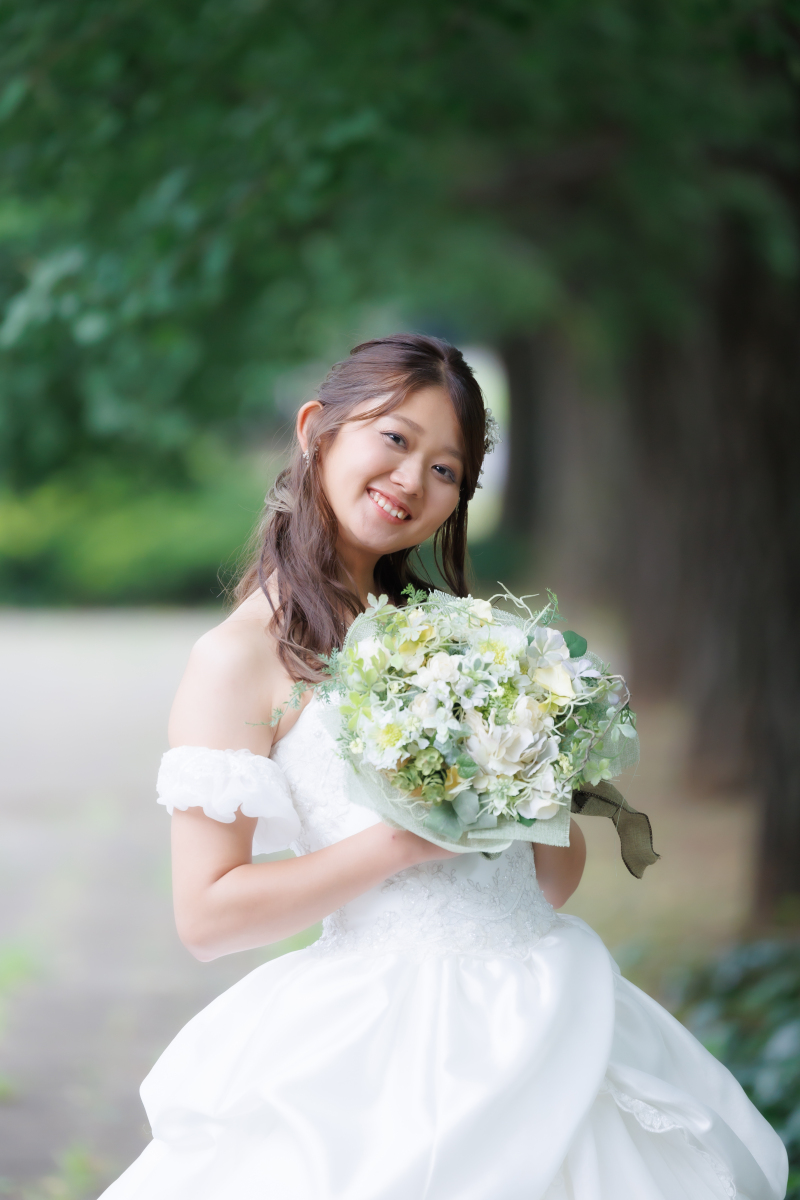 新婦様の笑顔が素敵です