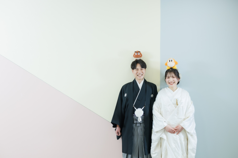 頭にかわいい人形が！！！