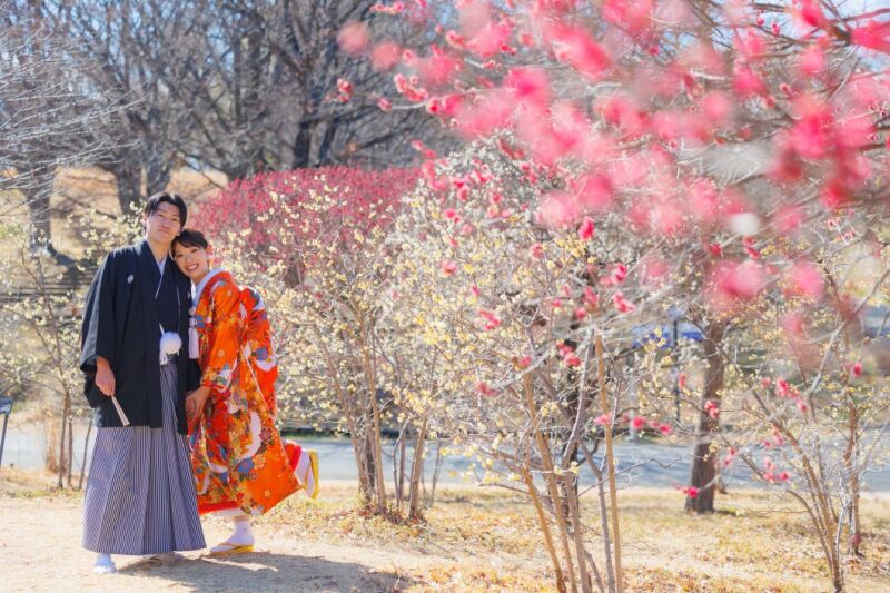 梅見頃!✿庭園撮影とスタジオでフィルムカメラのお持込み★