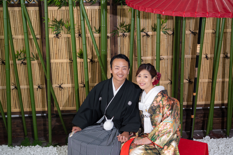 お二人で見上げるショット