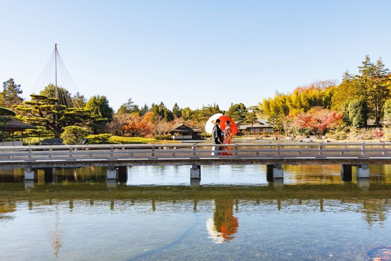 人が少ない日本庭園