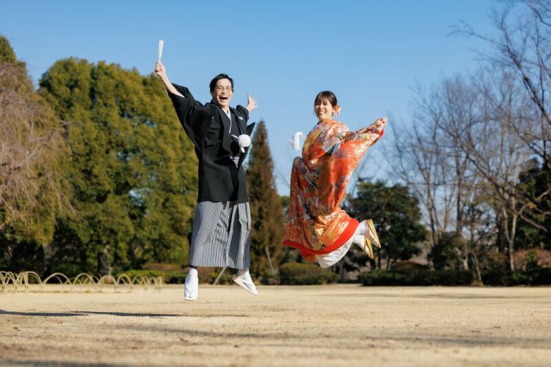 広い公園で伸びやかに撮影！