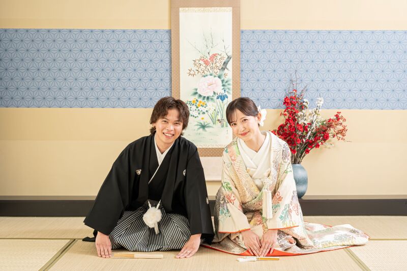 正座cutから撮影スタート!