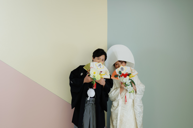 綿帽子も被って撮影