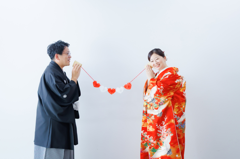 白無垢だけでなく、色打掛も‼