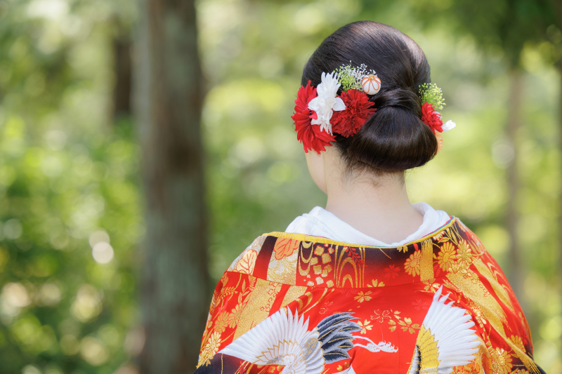 色掛下や衣裳小物のチェンジも無料