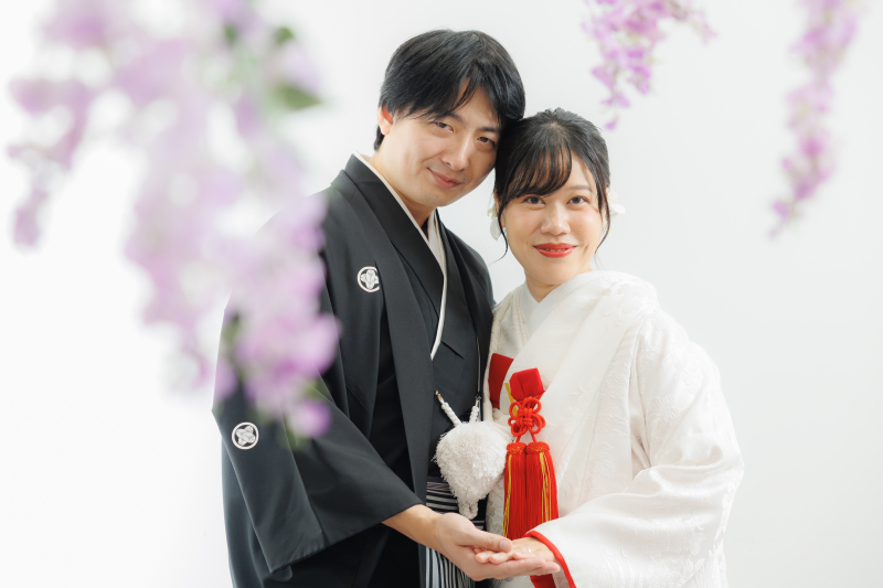 赤ふきの白無垢もご用意しております✨