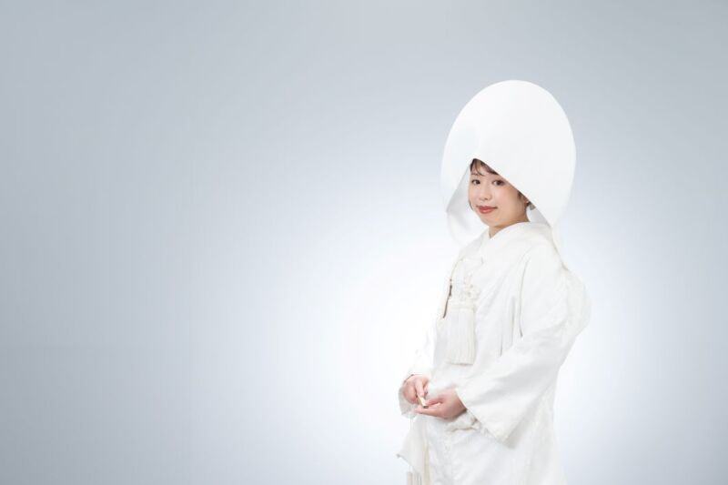 洋髪綿帽子　つけた状態外した状態どちらも撮影可能♡