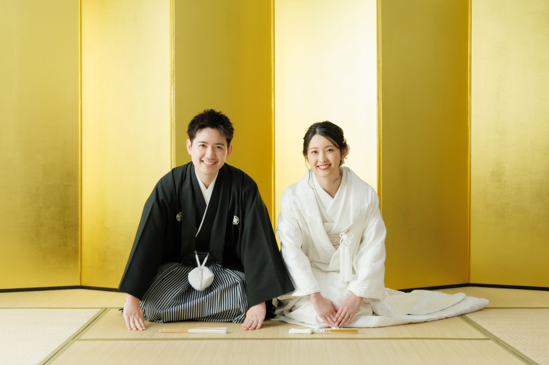 和装撮影で定番の正座ショット