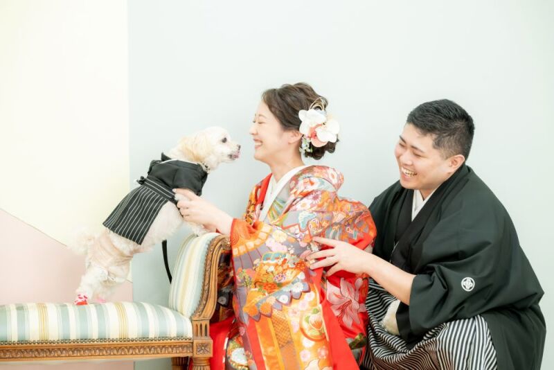 ペットと一緒に撮影が出来るプラン♪