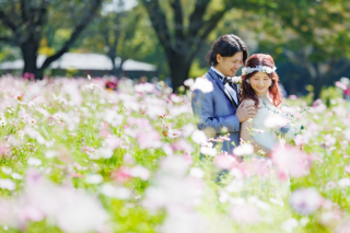 華雅苑 立川店_【 ドレス 】お花　昭和記念公園
