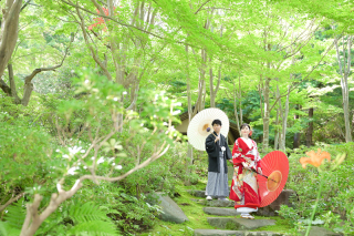 華雅苑立川店_【和装 4月～７月】新緑　日本庭園など（昭和記念公園）
