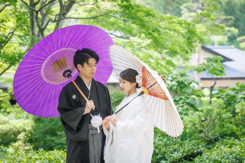 華雅苑立川店_庭園で撮影できる