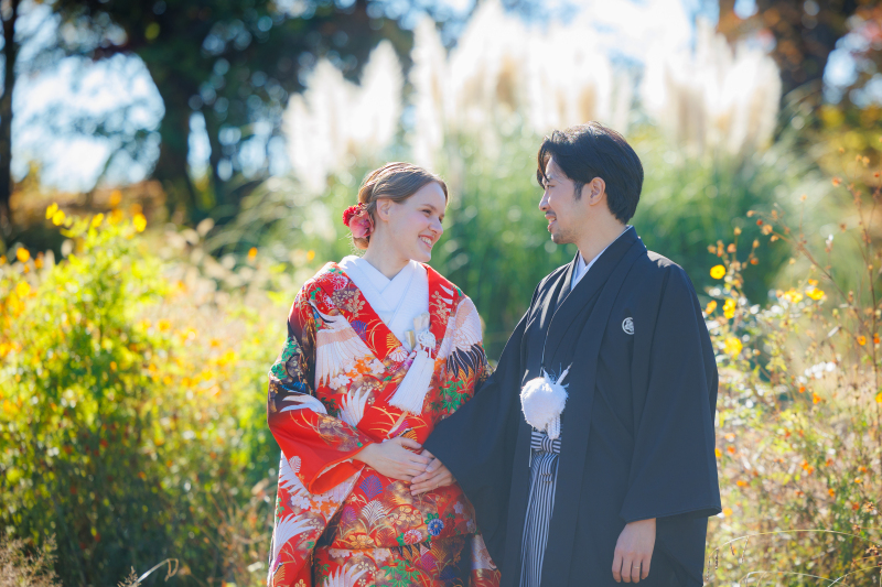 11/1~11/24◇紅葉◇和装壱点プラン『昭和記念公園』日本庭園+正座ポーズ 和装1着/100枚/110,000円