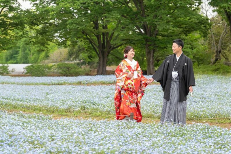 【新緑キャンペーン】和洋弐点≪昭和記念公園の季節のお花≫123,000円210枚付き！ 20,000円OFF／土日料金無料✨