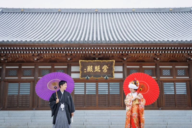 『ロケスタ和洋』93,000円✨和洋弐点：洋装→スタジオ・和装→お寺　衣裳2着／100カット