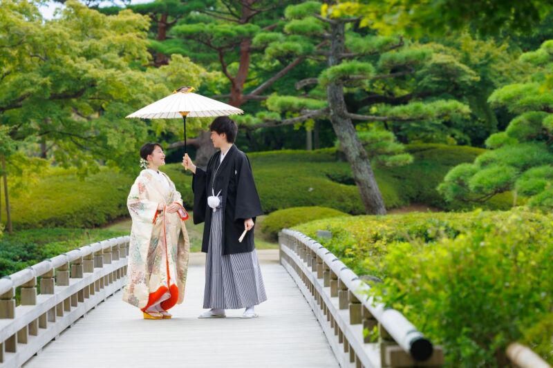 10/1~10/31撮影 ≪早割22,000円OFF‼️≫昭和記念公園で白無垢と色打掛◇2着ロケ撮影◇日本庭園+コスモスやコキア