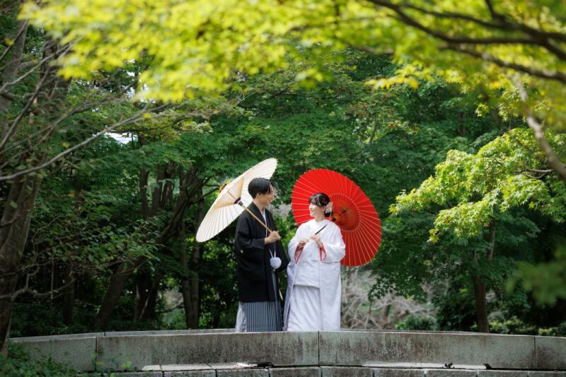 10/1~10/31【特典付✨早割22,000円OFF‼️】和装弐点プラン◇昭和記念公園「日本庭園」+スタジオ 新婦2着200枚