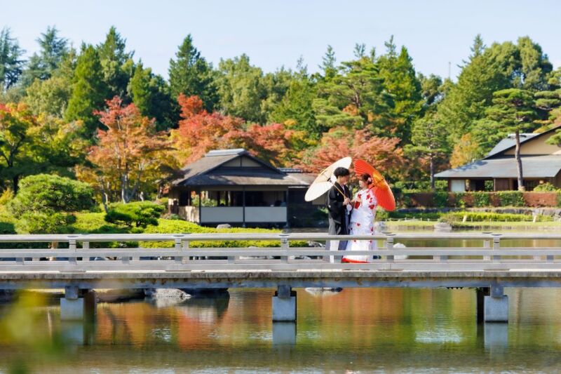 残り僅か!!【10/25~12/29】22,000円OFF&フォトアイテム付✨『和装弐点』日本庭園✛スタジオ 衣装2着/230枚