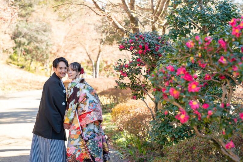 12/15～1/31迄✨和装→日本庭園+洋装→スタジオ　123,000円(通常143,000円)　210枚／選べる特典