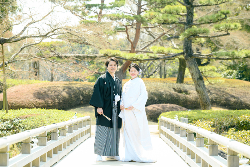 3周年記念【2/21・3/1~3/19限定】『日本庭園(河津桜や梅のお花)×スタジオ』和装2着♡選べる特典付