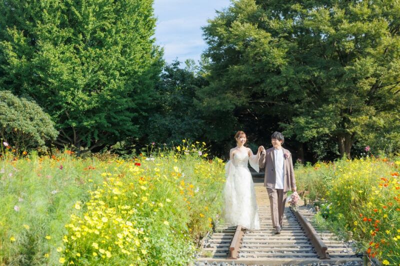 持込み衣裳や私服で撮影♡昭和記念公園 移動費込み/新婦美容込み/プランから値上がり無しの