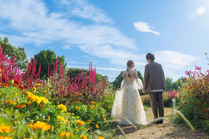 持込み衣裳や私服で撮影♡昭和記念公園 移動費込み/新婦美容込み/プランから値上がり無しの