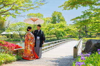 【新緑キャンペーン5/17までの撮影】日本庭園+洋装スタジオ ≪和洋弐点≫123,000円♡210枚たっぷり納品／土日料金無料✨