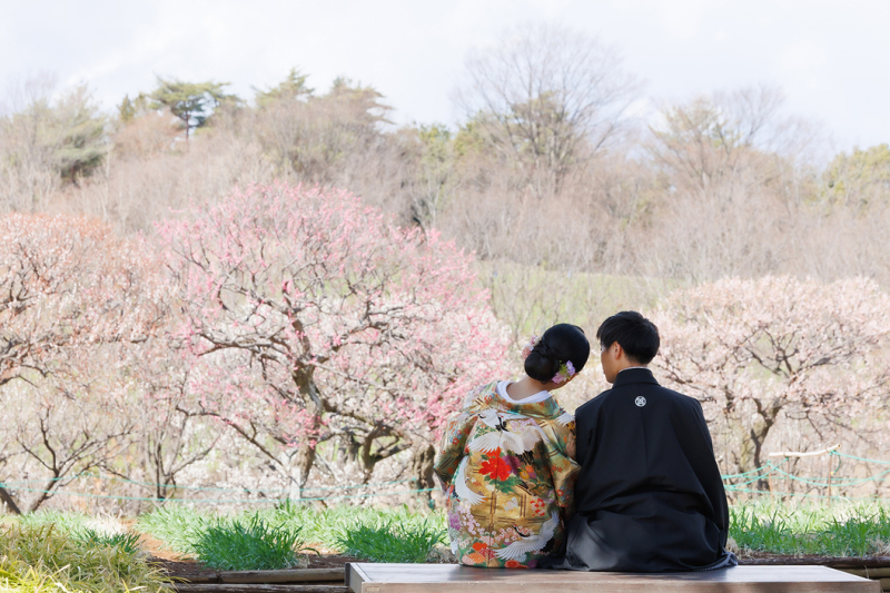 【3月15日まで】『日本庭園&times;スタジオ』和装2着75,000円！プランから値上がり無し♪ウェルカムボード付き♡