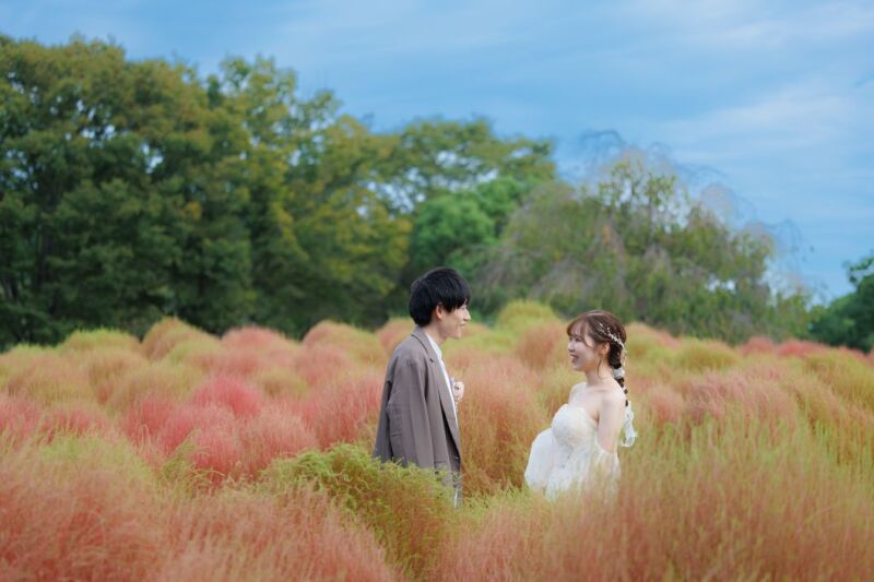 持込み衣裳や私服で撮影♡昭和記念公園 移動費込み/新婦美容込み/プランから値上がり無しの