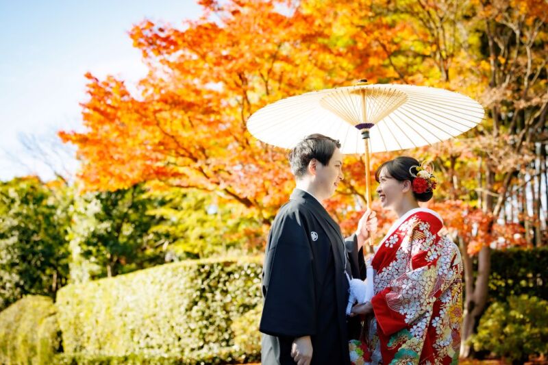 11/1~11/24撮影【紅葉✨和装&洋装2点プラン】昭和記念公園+スタジオ 200枚納品/143,000円