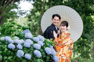 【紫陽花campaign☆22,000円OFF】和装弐点 ≪スタジオ＆紫陽花≫選べる特典：土日祝日料金無料orウェルカムボード✨